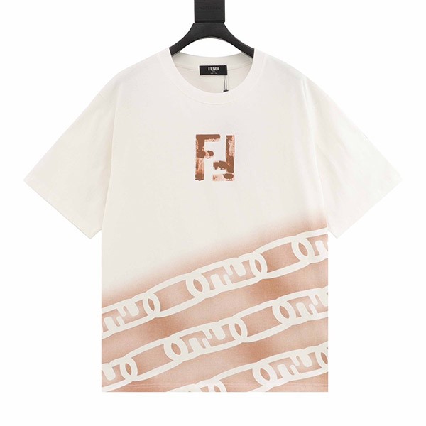 フェンディ ダイアゴナル FFプリント 半袖 Tシャツ 偽物 fev01152